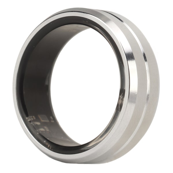 Smart Health Ring Fitness Tracker Bluetooth för sömnövervakning Stegräknare Hälsospårning IP68 Vattentät för Android för IOS Silver Storlek 9