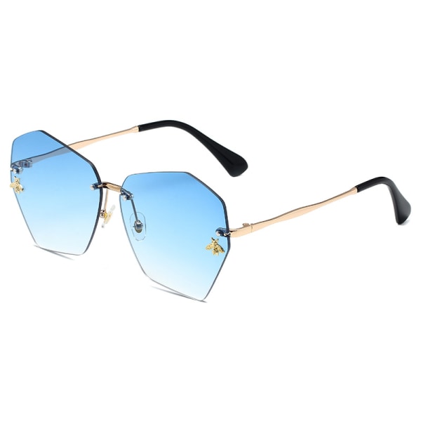 Solglasögon Lyx Bee Mode för kvinnor Solglasögon Män polygon Design Retro solglasögon