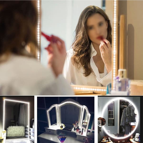 13ft SMD 120 LED Strip Bar Vanity Mirror Makeup Lamp Fleksibel Strip Light Kit