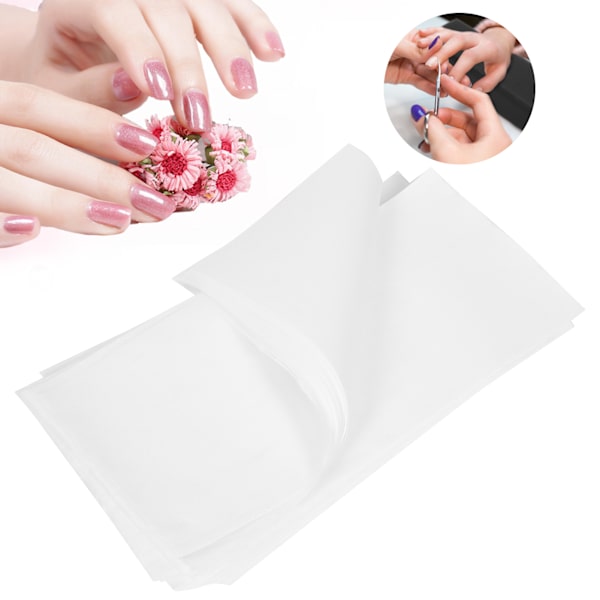 190 st engångsunderlägg för nagelkonst, hopfällbar nagellacksduk, manikyrverktyg