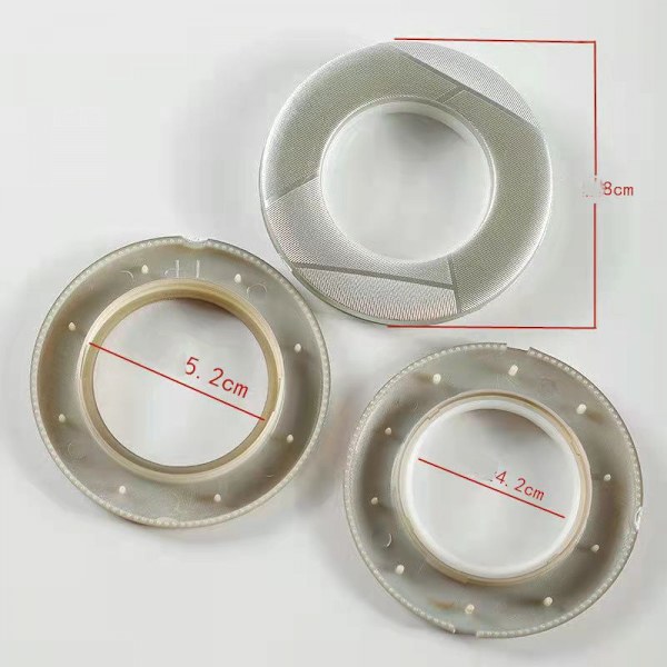 80 stk. gardinringe med øjer - indvendig diameter gardinringe nanoskala lav støj 3,14\" (8mm), guld