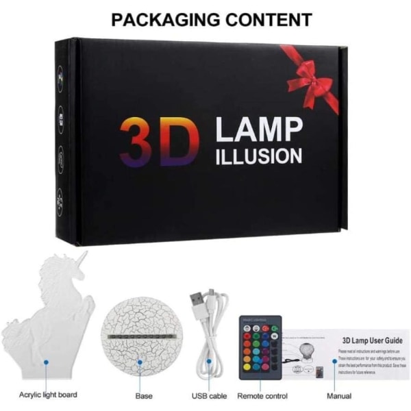 Sportsbil Styling 3D Illusion Led Nattlys LED Bordlampe Senge Lampe Hjemmeinnredning Barn Valentinsdag