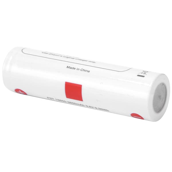 Tre 18650 oppladbare litiumbatterier tilbehør 2600mAh for stabilisator hvit
