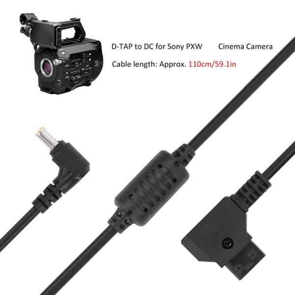 Monitor strømkabel DTAP til DC til Sony PXW biografkamera