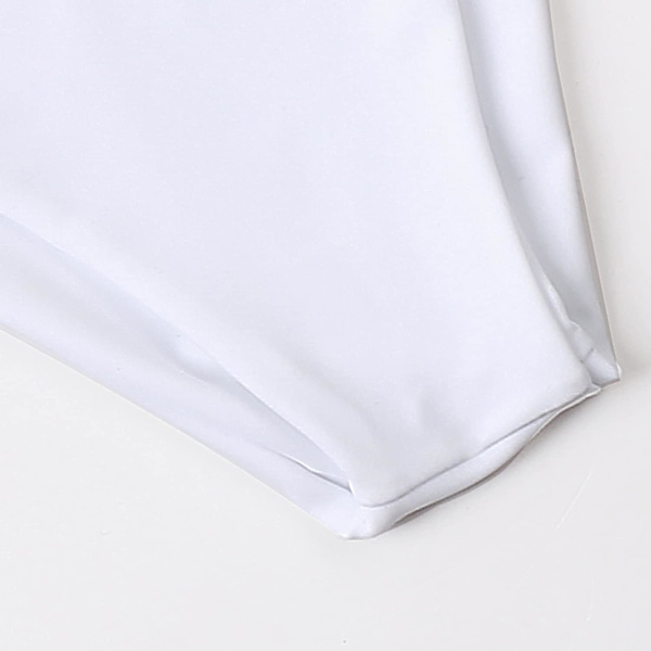 Bikini för kvinnor, svart, push-up, tvådelad baddräkt White L