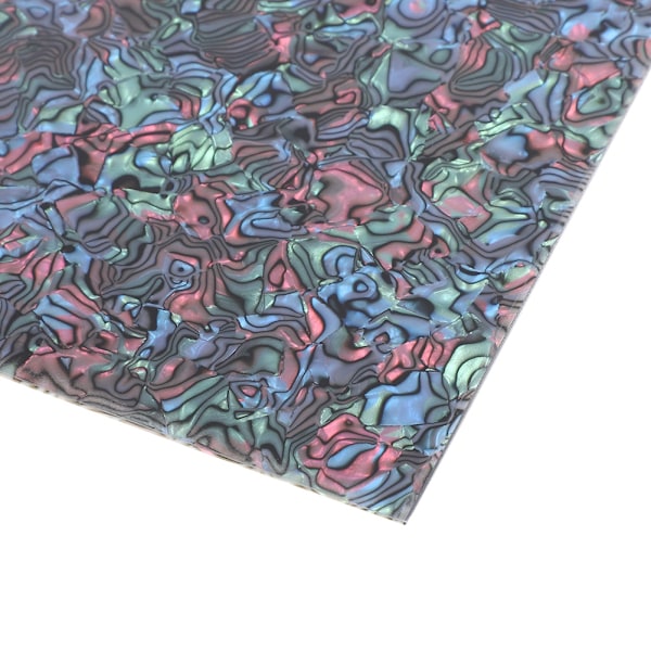 1 stk. Celluloid Akryl DIY Pickguard Blank Sheet til Akustisk Guitar (Faux Abalone Shell)