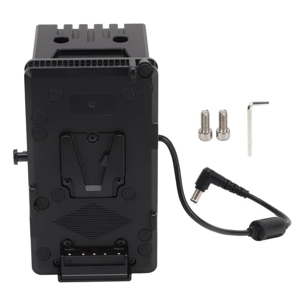 V-mount batteriadapterplade ABS aluminiumslegering strømforsyningssplitteradapter til FX9-kameraer