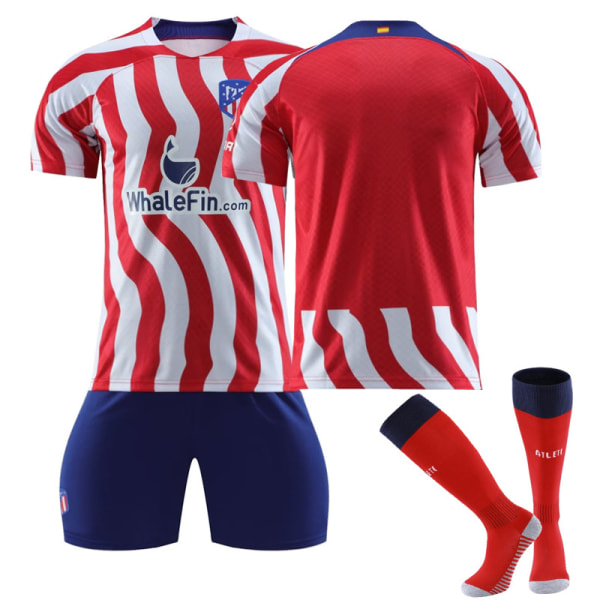 2223 Atletico Madrid Hemma Fotbollströja Set med Sockor NO NUMBER #26