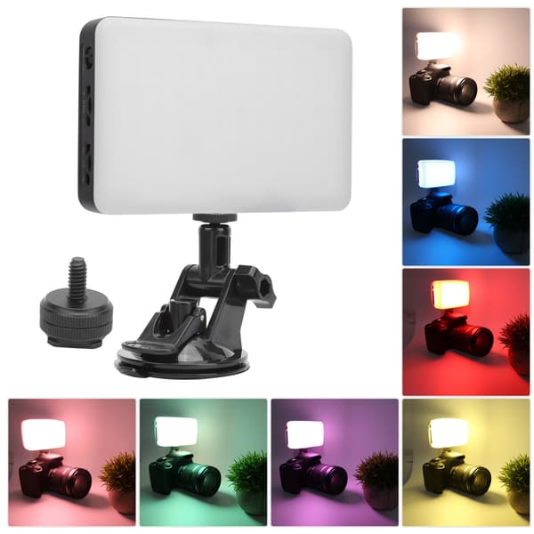 VIJIM VL120 Lite konferansefylllys, datamaskin-videolys med sugekoppholder
