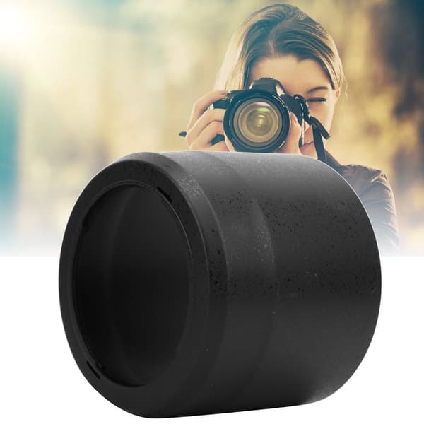 ET-73B Sort plastikmodlysblænde til Canon 70-300mm IS USM SORT ET73B kameraer
