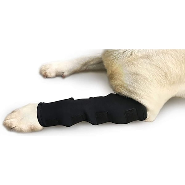 Ekstra Støttende Hunde Canine Bagben Forreste Ben Hock Led Wrap Beskytter Sår Kompressions Bandage Ærme med Remme
