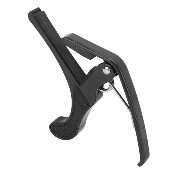 Gitarr Capo Alloy Snabbkoppling Elektrisk Gitarr Capo Set med 2PCS Gitarrplektrum för Banjo Mandolin Svart