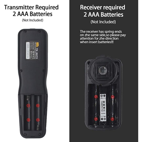 TW-283 N3 Trådløs udløserkabel Timer Fjernbetjening Kablet udløser Kompatibel til Canon eos 1D Mark III,5D Mark III,5DS,5DS R
