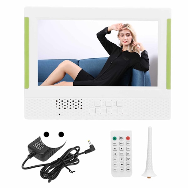7 tums digital fotoram elektronisk fotoram med videospelare klockkalender fjärrkontrollfunktion 100‑240V EU-kontakt