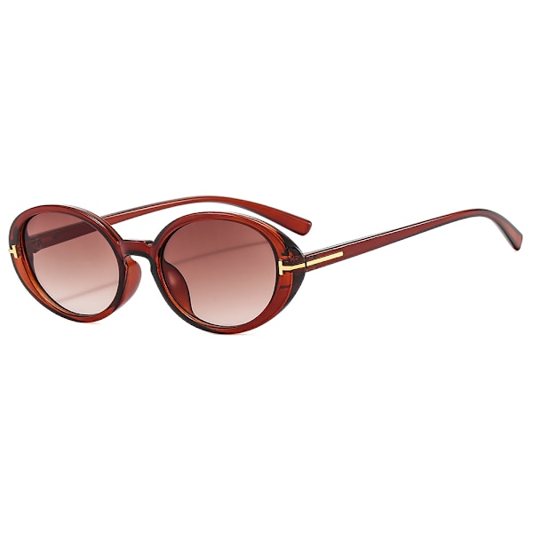 Retro ovala solglasögon kvinnor kör mode Cat Eye glasögon UV400 skydd