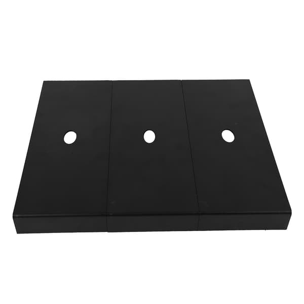 3 stk. Guitar Pedalboard Luftfartsaluminium Effektbræt Musikinstrument Tilbehør Sort