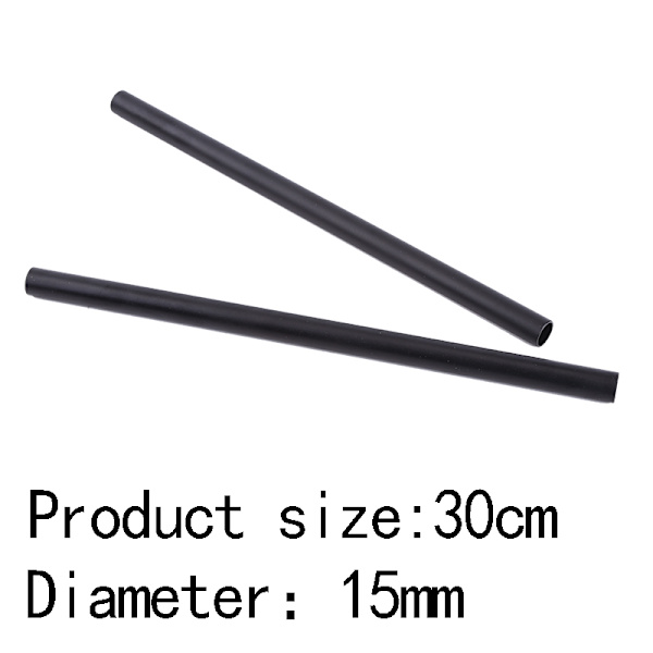 2 st 30 cm långa 15 mm dia DSLR-stänger för stångskenssystem Follow Focus med M12-gängor