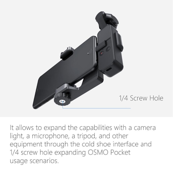 PGYTECH Mini Justerbar Smartphone-hållare Fäste för DJI OSMO Pocket Gimbal