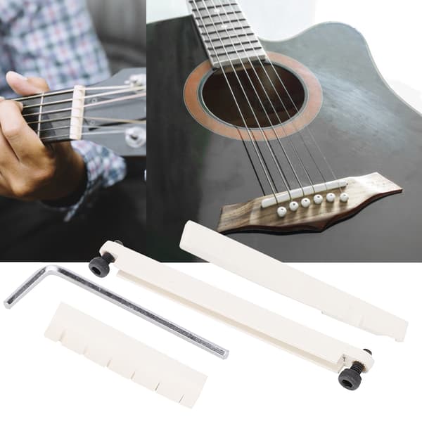 Gitarbro Sadel og Mutter Erstatningssett Folk Gitar Tilbehør