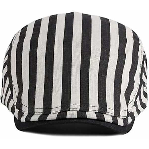 Justerbar Newsboy Hat til Mænd Flat Cap Cabbie Beret Hat