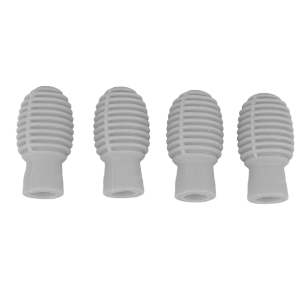 4 st Trumstick Silent Tip Silikon Trumstick Dämpare Klubba Mute Tip Instrument Tillbehör Grå