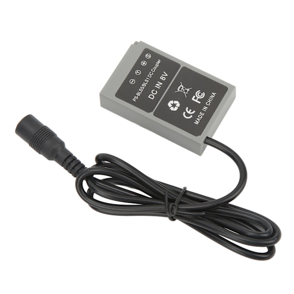 PS BLS5 BLS1 Dummy Batteri DC-koppling för Olympus Pen E PL7 E PL5 E PM2 för Stylus 1 1s OM D E M10 E M10 för Mark II III AC100‑240V EU-kontakt