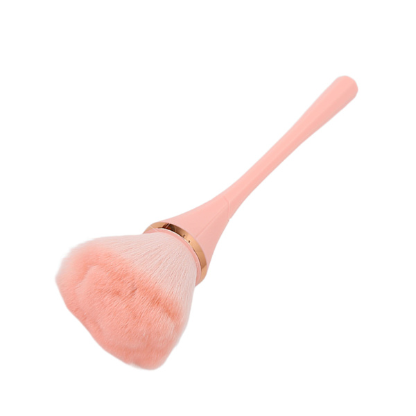 Sminkborste Mjuk Rik Borst Slank Hårtoppar Överdimensionerad Fluffy Stark Pulvergrepp Förmåga Borste Rosa