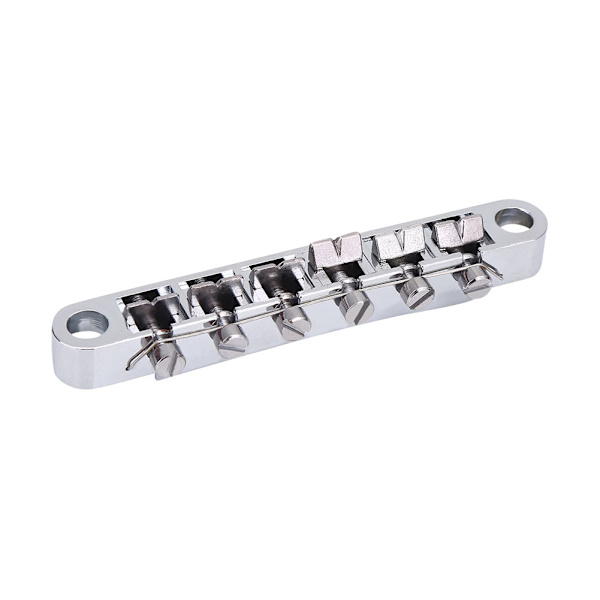 Alloy Bridge & Tailpiece Set Ersättning Del för LP Stil 6-Strängad Elgitarr