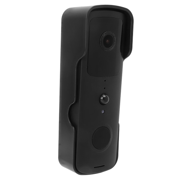 1080P Wifi Smart Trådlös Video Dörrklocka Låg Energiförbrukning Röst Intercom Övervakning Dörrklocka Svart