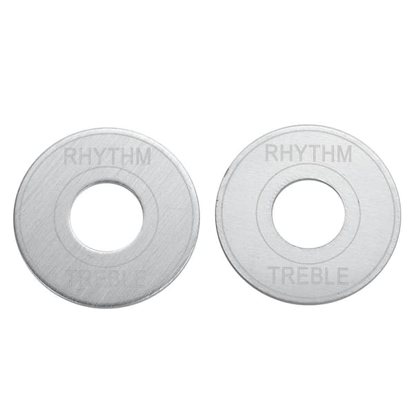 Luftfartsaluminium Elektrisk Guitar Toggle Marker Switch Washer Plade til LP Guitar (Sølv)
