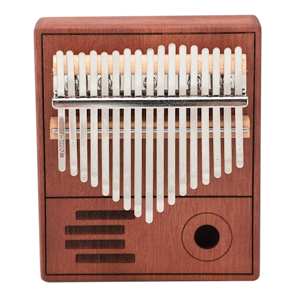 17 Tangenter Kalimba Tommelfingerklaver Mini Bærbar Mahogni Musikinstrument Legetøj Fødselsdagsgave Retro Farve