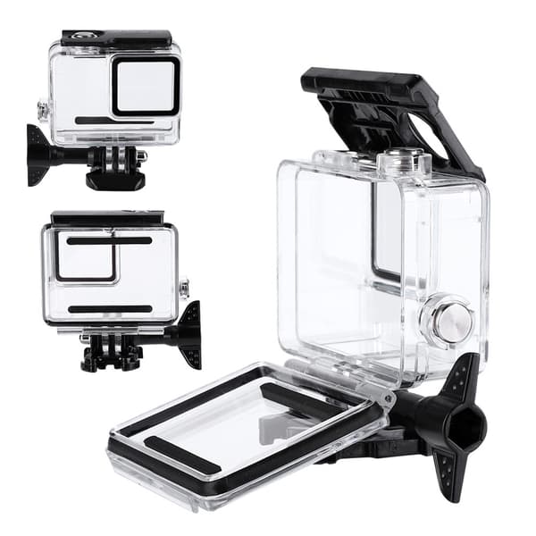 Dykker vandtæt etui til Gopro Hero 7 Silver Silver / White