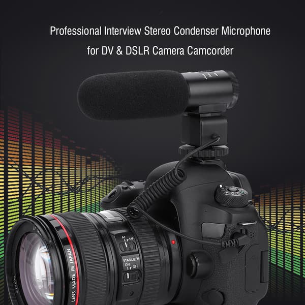Mcoplus MIC-03 Digital 3,5 mm DV-videokamera stereo mikrofon