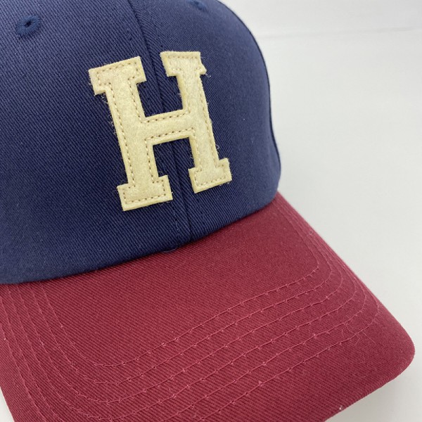 Dotpet-hatt för kvinnor sommar- och vårbrevbroderi Peaked cap Casual Wild cap Herr(blå)