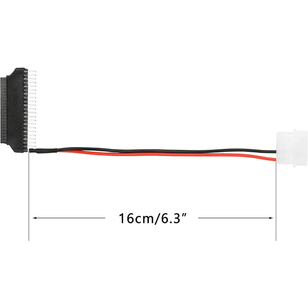 2,5 til 3,5 IDE-adapter, bærbar 2,5-tommers til stasjonær 3,5-tommers IDE-harddiskadapterkonverter