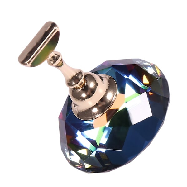 Magnetisk negletip øvelsesstand base legering holder neglekunst display farverige diamant krystal