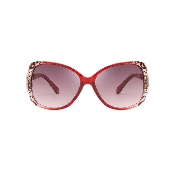 Vintage Cat's Eye solglasögon för kvinnor 100 % UV-skydd Klassisk retrodesignerstil, röd-2