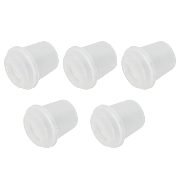 5PCS Makeup Egg Förvaringslåda Kopp Form Transparent Bärbar Skönhet Ägg Svamp Organizer för Resor Badrum