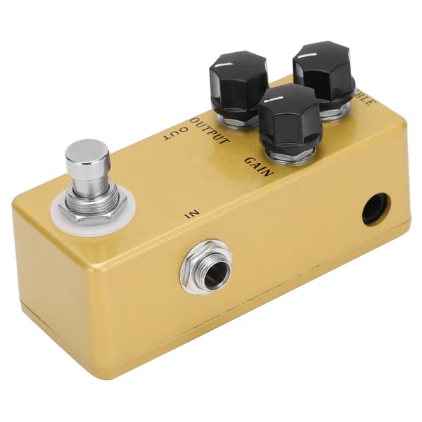 Overdrive-effekt Treble Output Gain 3 Knob Control Metal Shell Elektrisk Guitar Tilbehør
