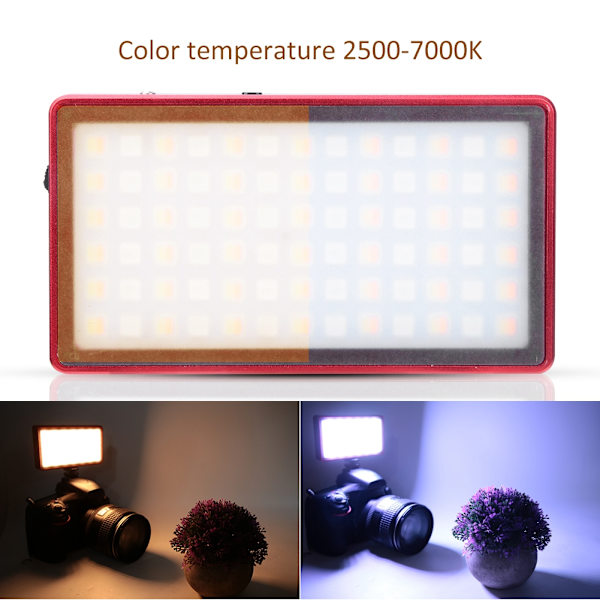 ZF PL10A RGB 2500-7000K Dimbar ficklampa LED-videoljus Fullfärg 7 specialeffekter