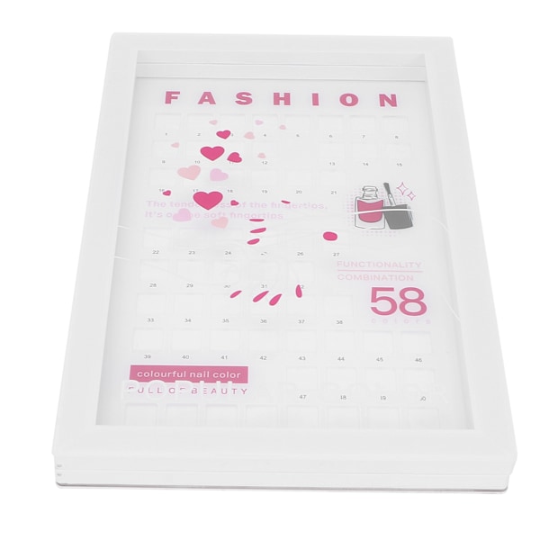 Neglekunst Display Bog 58 Farver Salon Negle Gel Farve Display Bog DIY Neglelak S Farvekort