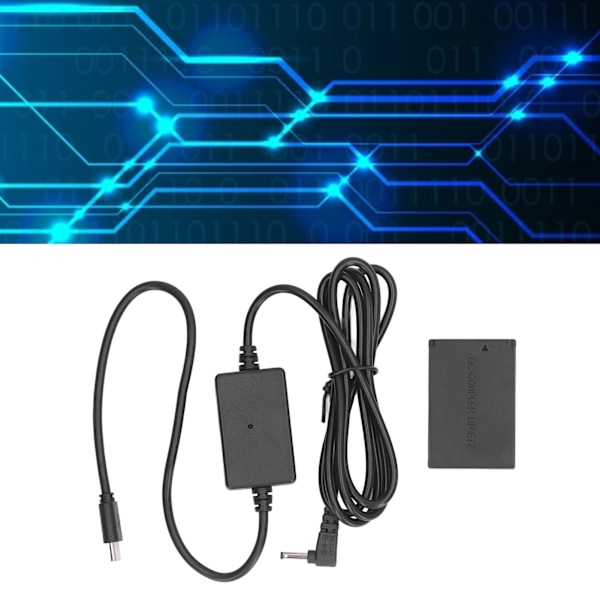 LP E12 Dummy Batteri Digitalkamera DR E12 DC Koppling Dummy Batteri med Typ C Strömadapter för M50 M200 M50 Mark Ii M100 M10 M M2