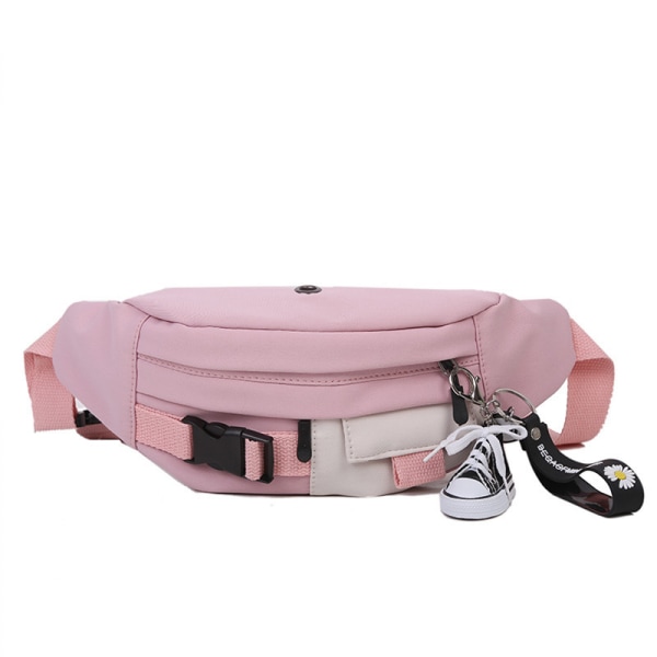 Pink Strap Daisy Shoe Pendant Väska kvinnors budbärare all-match ins mode koreanska versionen av den utländska luft bröstväska flicka midjeväska kvinnor