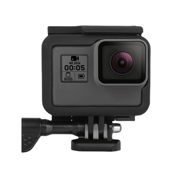 Ramfäste för Hero 5 Hero 6 Actionkamera Skyddande Ramfodral med Reserverad Mikrofonöppning Svart
