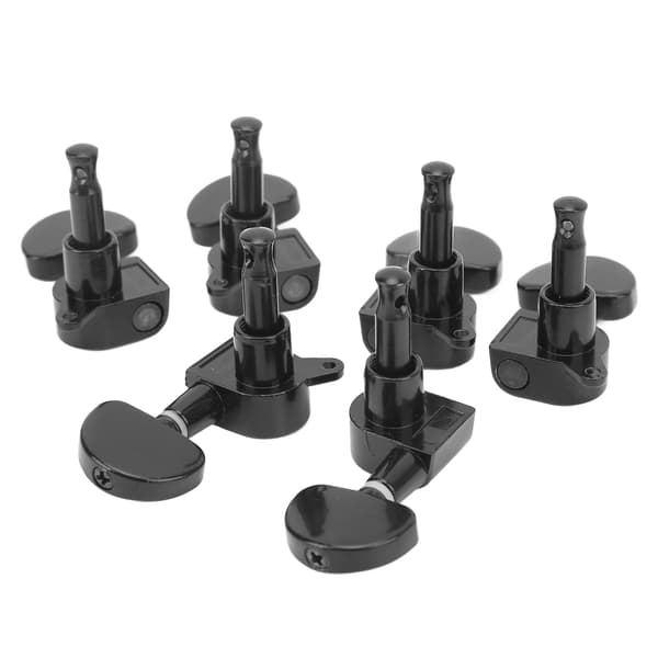 3R3L Guitar Locking Tuners Semicircle Head Heavy Duty Internal Gear Bevel Angle String Tuning Pegs Sort