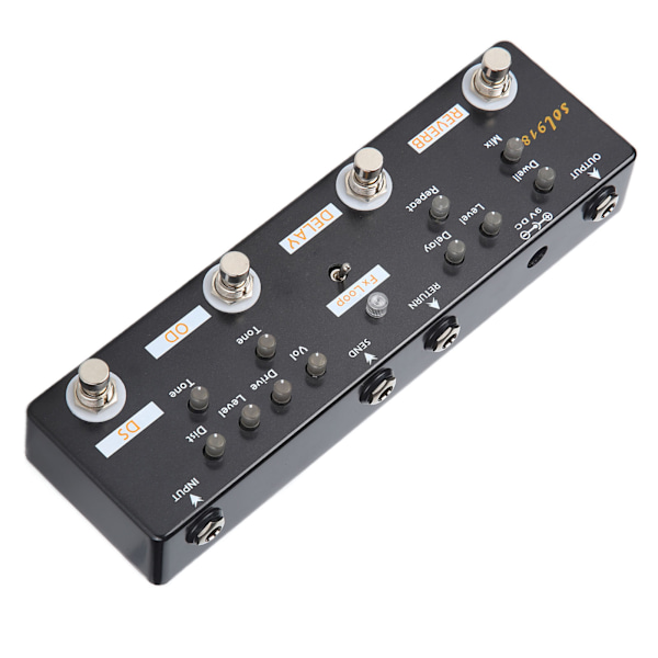Gitarreffektpedal 5 Modus Reverb Delay Fx LOOP Verzerrung Overdrive Gitarren-Tuning-Zubehör