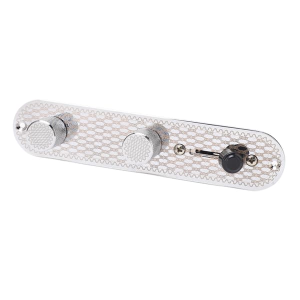 GE229 Gitarr Prewired Kontrollkort 3-vägs Switch Circuit Control Plate Metallplatt Knoppar och Kablage