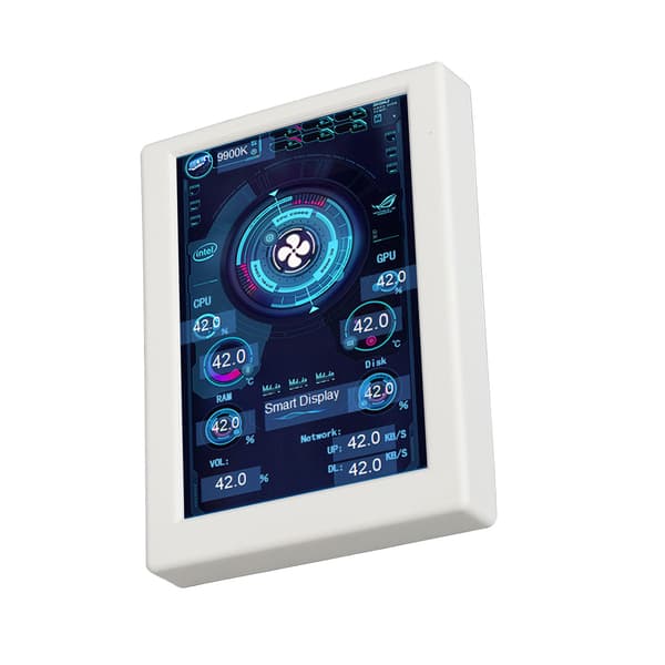 3,5 tommer IPS USB PC temperaturdisplay 360 graders roterbar AIDA64 computer CPU datamonitor