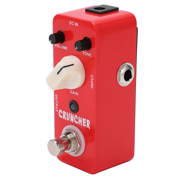 Høy forsterkningsforvrengning Mikro Pedal Metall Mini Effekter 3 Moduser Elektrisk Gitar Effektor MDS3