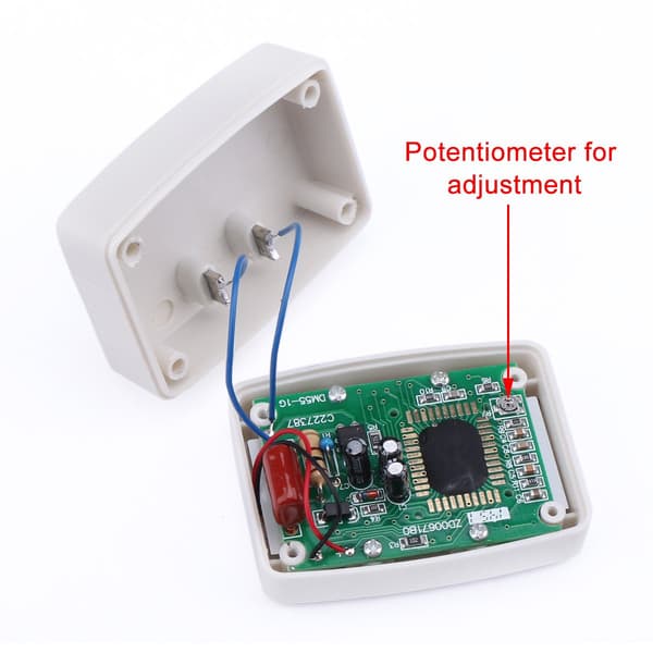AC-målerhode rund plugg DM55-1 110V-220V digital AC LCD digital display voltmeter